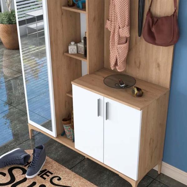 Dulap pentru antreu Mirage Meble EA109 PAL / White photo 7