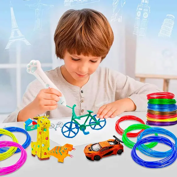 3D ручка 3DPen T66-35A Пластик/ Розовый photo 5