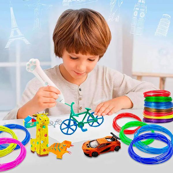 3D ручка 3DPen T66-35A Пластик/ Розовый photo 5