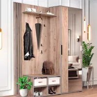 Dulap pentru antreu Modern Solo PAL / Grey Craft Oak photo 3