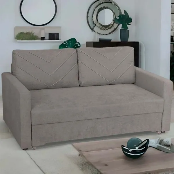 Canapea Modern Mini 1.4m Alaska (5759174) Stofă / Light Brown photo 5