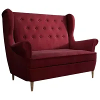 Диван Eltap Aros 2F Matt Velvet 68 (5539082)  Бархат / Бургундия