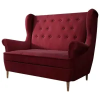 Диван Eltap Aros 2F Matt Velvet 68 (5539082) Бархат / Бургундия photo 2