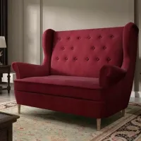 Диван Eltap Aros 2F Matt Velvet 68 (5539082) Бархат / Бургундия photo 3