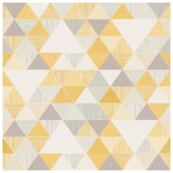Tapete Grandeco Inspiration wall Yellow / Geometric photo 1