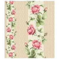 Обои Grandeco Rosalinda Beige Red / Флористика
