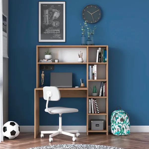 Masă de birou Mirage Meble HA104 PAL/ Walnut photo 4