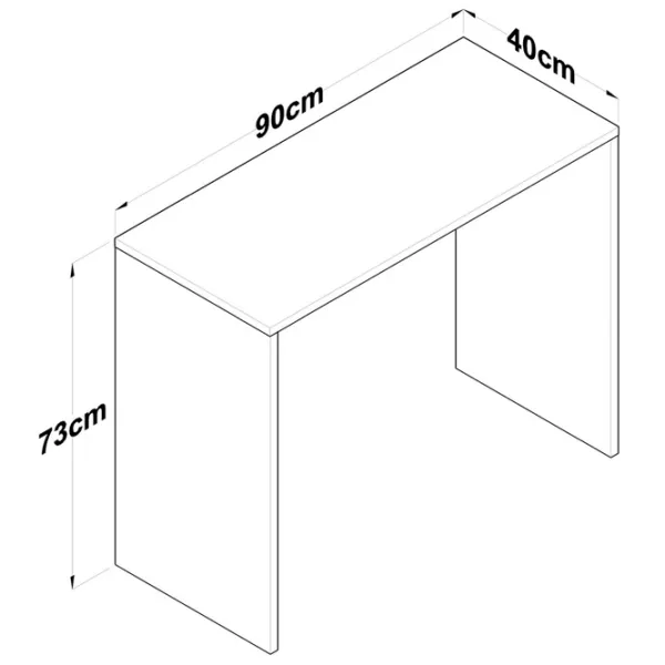 Офисный стол Mirage Meble HA114 ДСП/ Грецкий орех photo 2 Офисный стол Mirage Meble HA114 ДСП/ Грецкий орех photo 2
