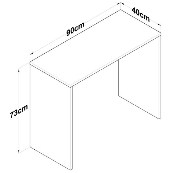 Офисный стол Mirage Meble HA114 ДСП/ Грецкий орех photo 2 Офисный стол Mirage Meble HA114 ДСП/ Грецкий орех photo 2