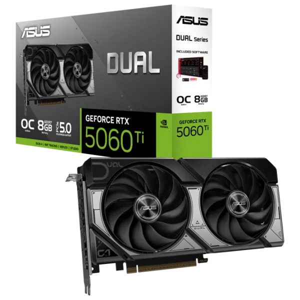 Placă video Asus GeForce RTX5060 Ti Dual OC Edition PCI Express x16 5.0 / 8 GB photo 7