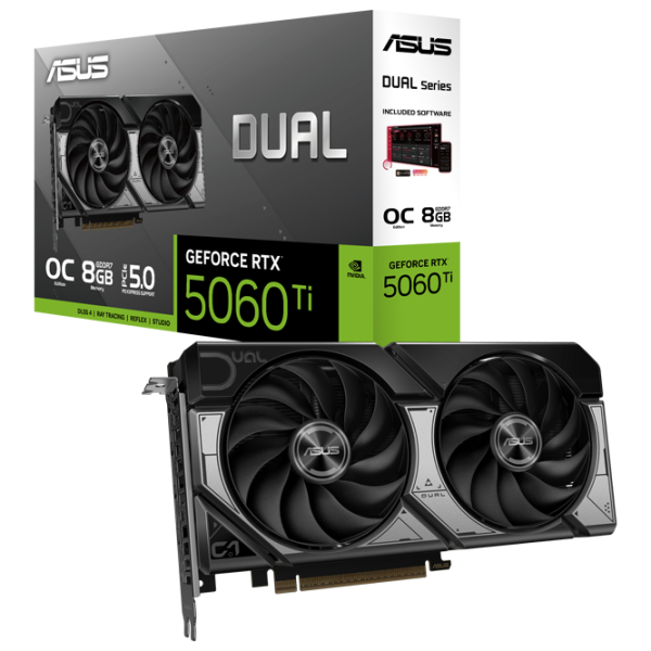 Placă video Asus GeForce RTX5060 Ti Dual OC Edition PCI Express x16 5.0 / 8 GB photo 7