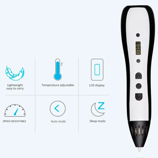 3D ручка 3DPen RP700C ABS/ Синий photo 3
