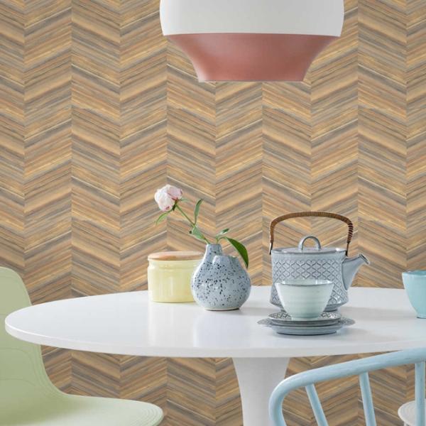 Обои Grandeco Madison Brown Beige / Геометрический photo 2