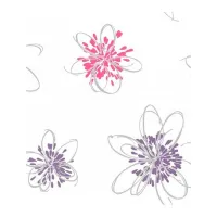 Tapete Grandeco Intuition White / Floristică