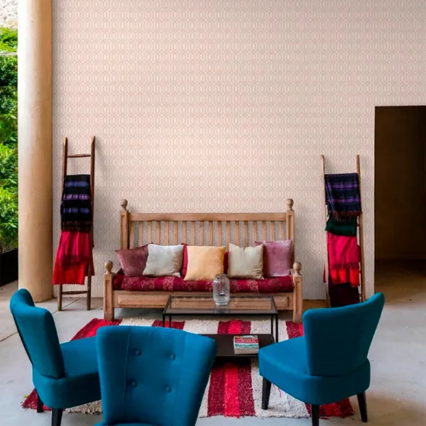 Tapete Grandeco Myriad Pink / Geometric photo 2