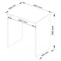 Masă de birou Akord 5473005 PAL/ White photo 2