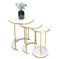 Set măsuțe de cafea Prestige WH 50/40/30 5800486 White