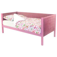 Pat pentru copii Belmarco Svogen 70 x 160 cm / Masiv / Pink
