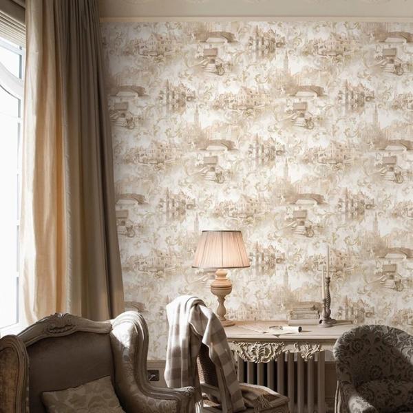 Tapete Grandeco Elena Beige / Oraș photo 2