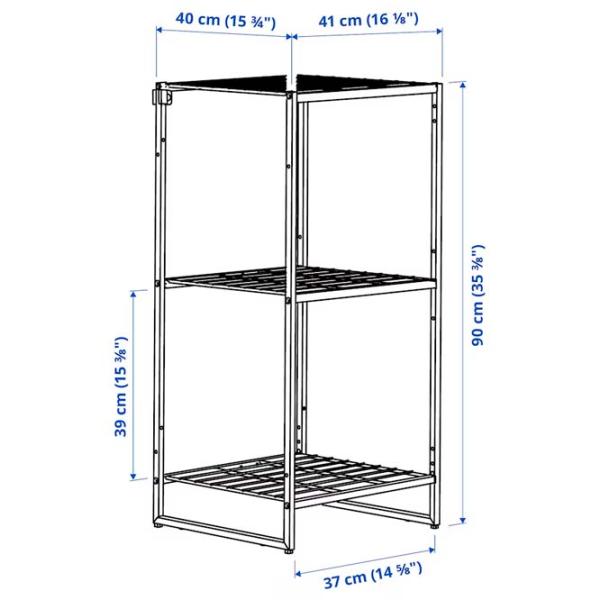 Стеллаж Ikea Jostein Белый / Cталь photo 5 Стеллаж Ikea Jostein Белый / Cталь photo 5