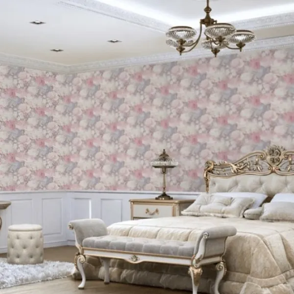 Обои Grandeco Elena Grey Pink / Флористика photo 2