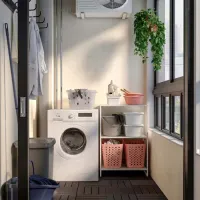 Стеллаж Ikea Jostein Белый / Cталь photo 3