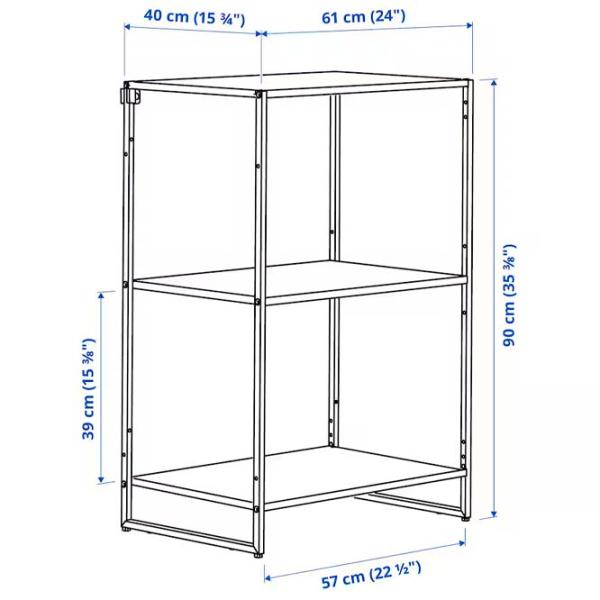 Etajeră Ikea Jostein White / Oțel photo 4 Etajeră Ikea Jostein White / Oțel photo 4