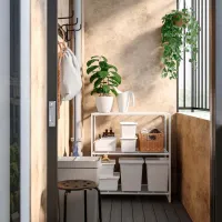 Etajeră Ikea Jostein White / Oțel photo 3