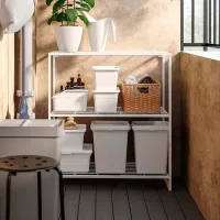 Etajeră Ikea Jostein White / Oțel photo 4