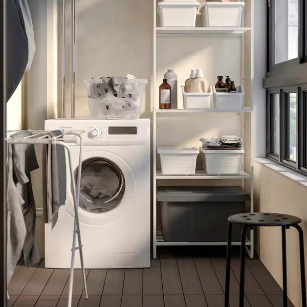 Etajeră Ikea Jostein White / Oțel photo 5