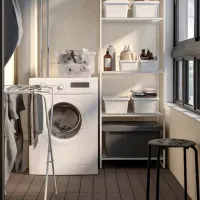 Etajeră Ikea Jostein White / Oțel photo 5