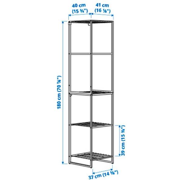 Стеллаж Ikea Jostein Белый / Cталь photo 4 Стеллаж Ikea Jostein Белый / Cталь photo 4