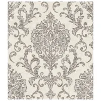 Tapete Grandeco Sevilla White Grey / Wenzel