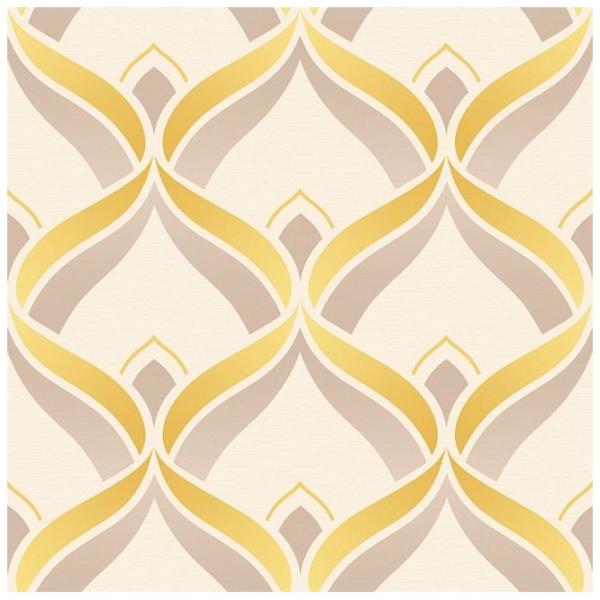 Обои Grandeco Retrospective Бежевый / Геометрический photo 1