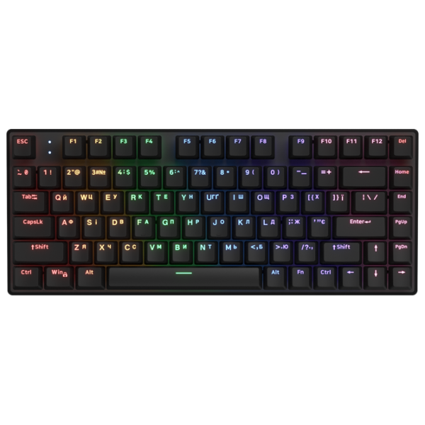 Клавиатура Hator Icefall Mecha 75 Rainbow Wireless Беспроводные / Черный photo 1