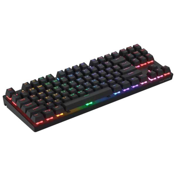 Tastatură Hator Icefall Mecha TKL Rainbow Wireless Fără fir / Black photo 3