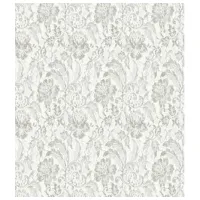 Tapete Grandeco Anastasia White Grey / Floristică