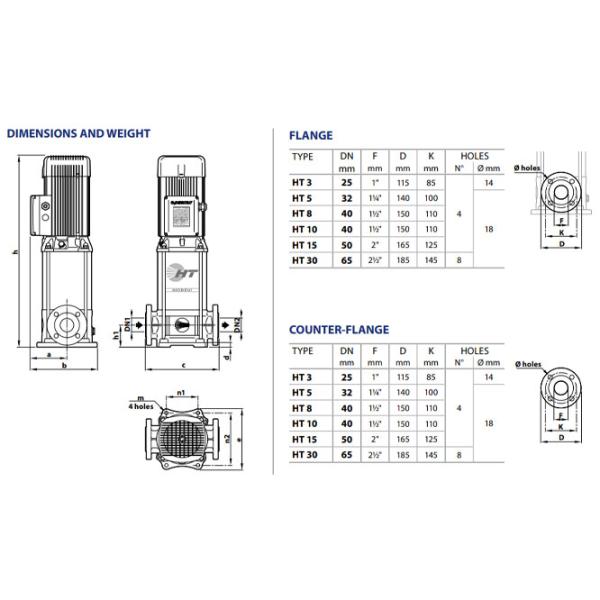 Поверхностный насос Pedrollo HT 3/10 3000 Вт 5400 л/ч photo 5
