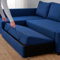 Canapea de colț Ikea Friheten/Klagshamn (5527869) Pânză / Blue photo 5