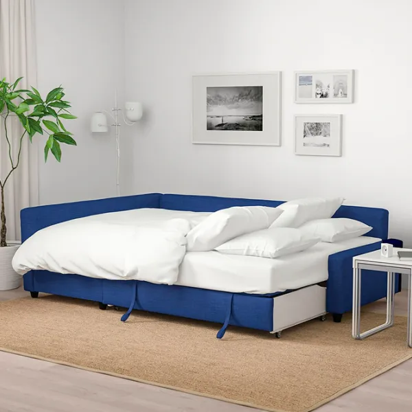 Canapea de colț Ikea Friheten/Klagshamn (5527869) Pânză / Blue photo 6