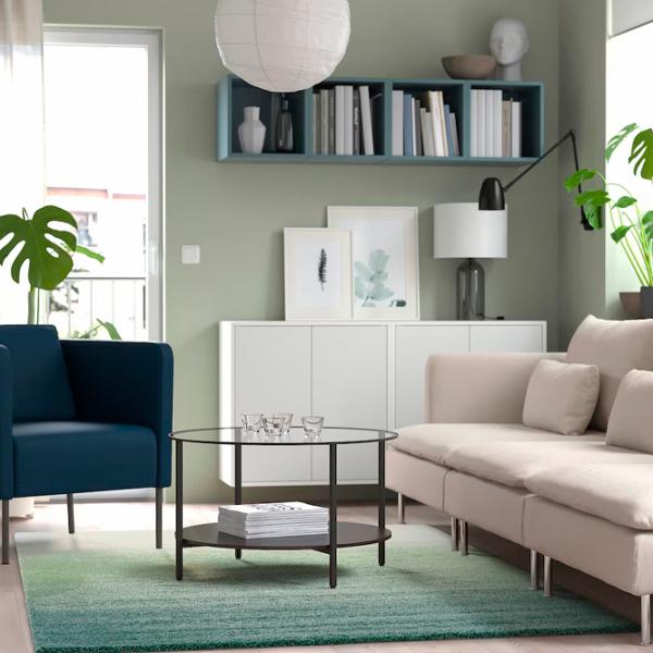 Covor Ikea Hotellrum Green White / Polipropilenă photo 4 Covor Ikea Hotellrum Green White / Polipropilenă photo 4