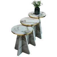 Набор журнальных столиков Prestige Efes 3 5800494 Белый