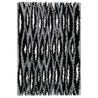 Covor Ikea Bullerremsa Gray White / Polipropilenă