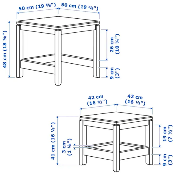 Măsuță de cafea Ikea Havsta 5375701 White photo 6
