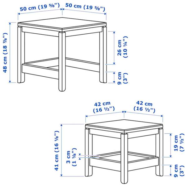 Măsuță de cafea Ikea Havsta 5375701 White photo 6