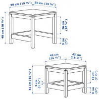 Măsuță de cafea Ikea Havsta 5375701 White photo 6