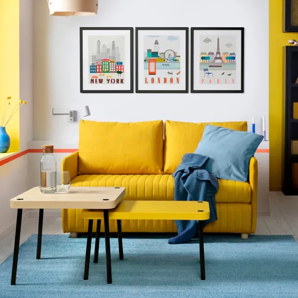 Măsuță de cafea Ikea Sonhult 5743871 Yellow photo 4