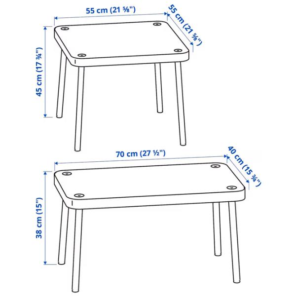 Măsuță de cafea Ikea Sonhult 5743871 Yellow photo 8