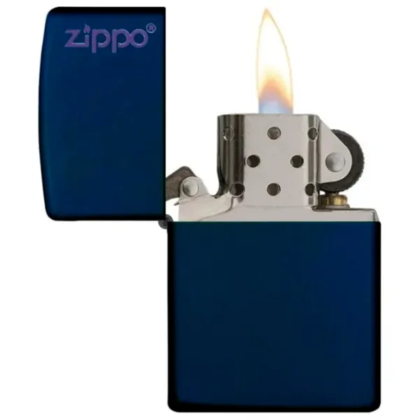 Зажигалка Zippo Regular Тёмно-синий / Латунь photo 1