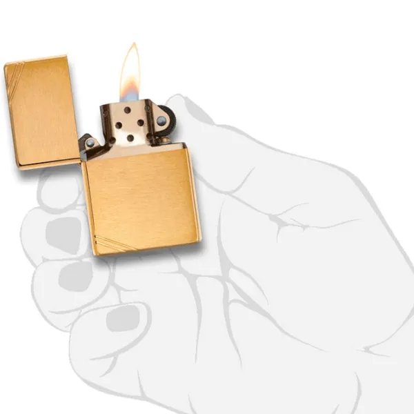 Brichetă Zippo Regular Gold / Alamă photo 2